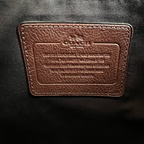 Coach Brown Leather Messenger Bag - Picture 7 of 16